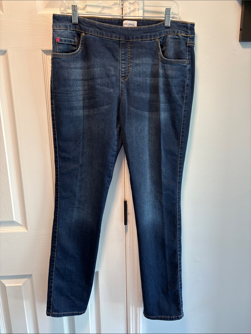 PAJAMA Women’s Dark Indigo Skinny Jeans - Pull-On Stretch